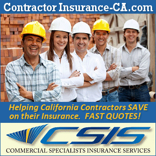 Contractor Insurance-CA.com - low cost contractor coverages for CA contractors from CSIS Insurance.